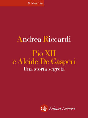 cover image of Pio XII e Alcide De Gasperi